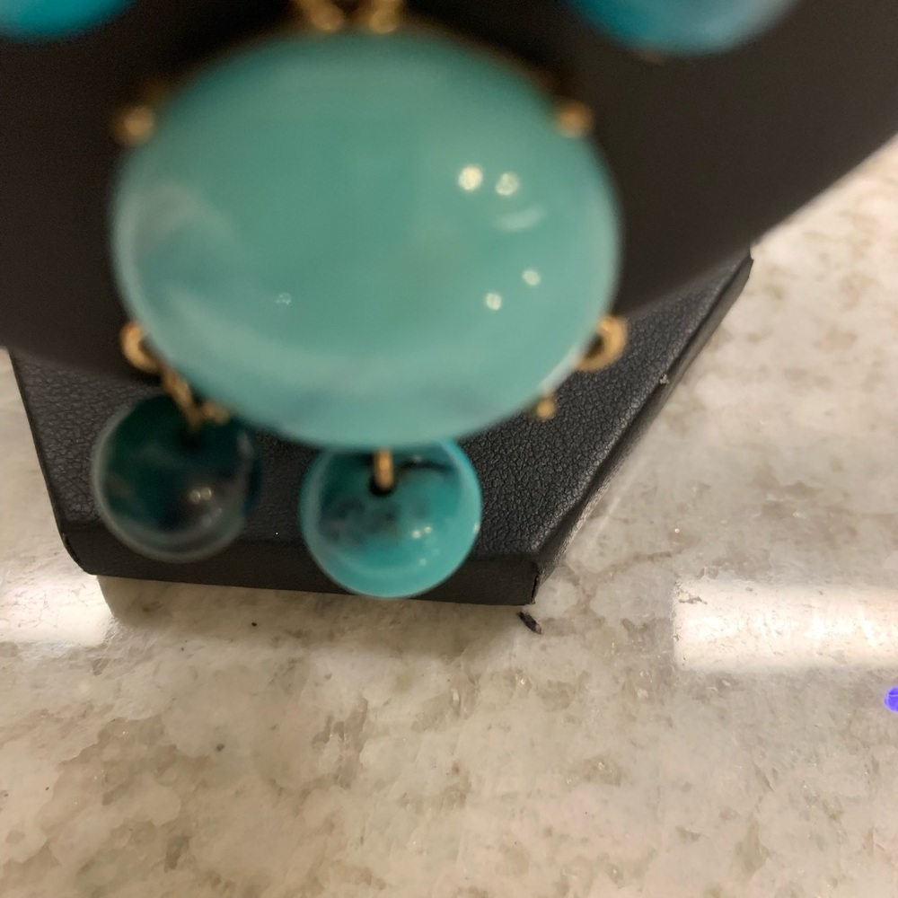 Turquoise and Green Statement Necklace - Picture 3 of 3